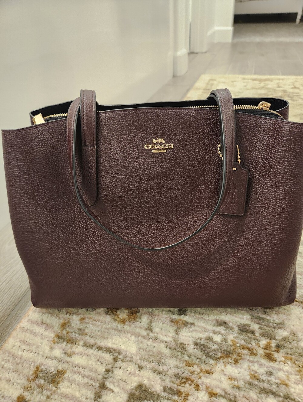 New Coach Pebbled Leather Tote